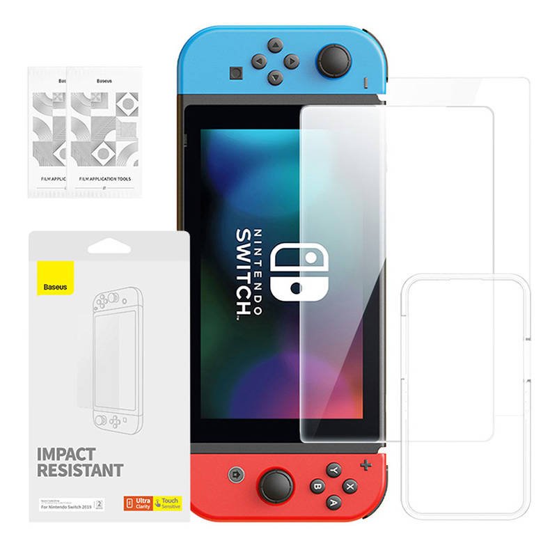 Nintendo Switch 2019 m. grūdinto stiklo Baseus ekrano apsauga