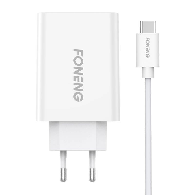 Greitasis įkroviklis Foneng 1x USB EU43 10,5W + C tipo USB kabelis