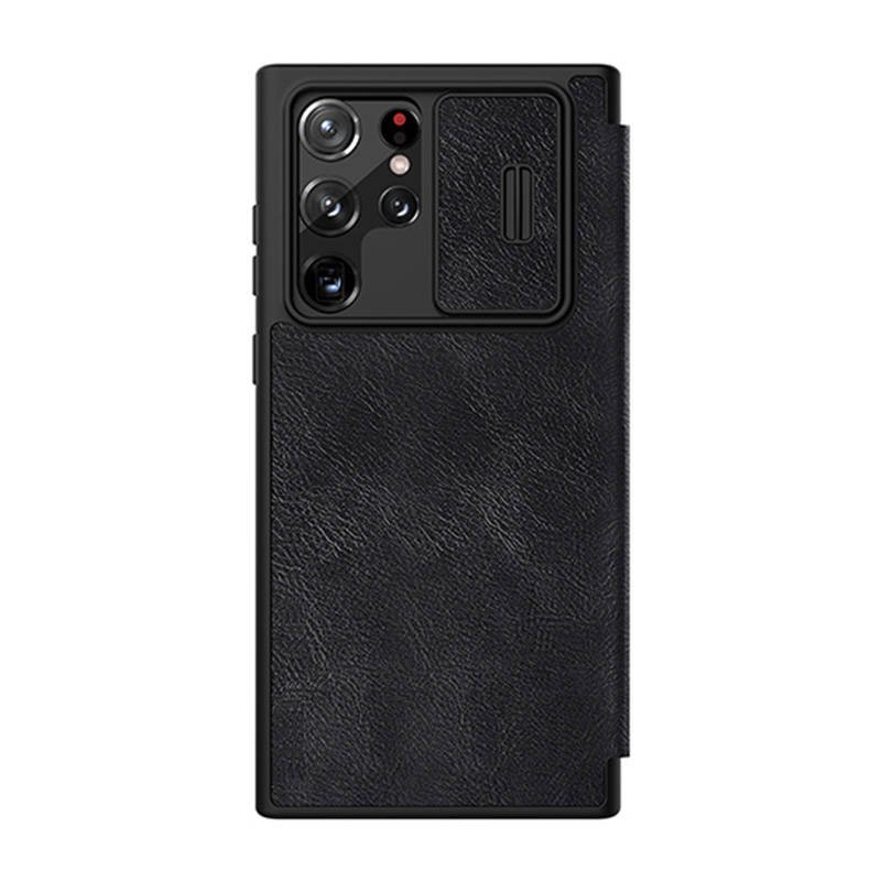 Dėklas Nillkin Qin Leather Pro, skirtas SAMSUNG S22 Ultra (juodas)