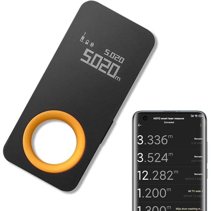 Išmanusis lazerinis matuoklis HOTO QWCJY001 (Bluetooth, OLED, 30m)