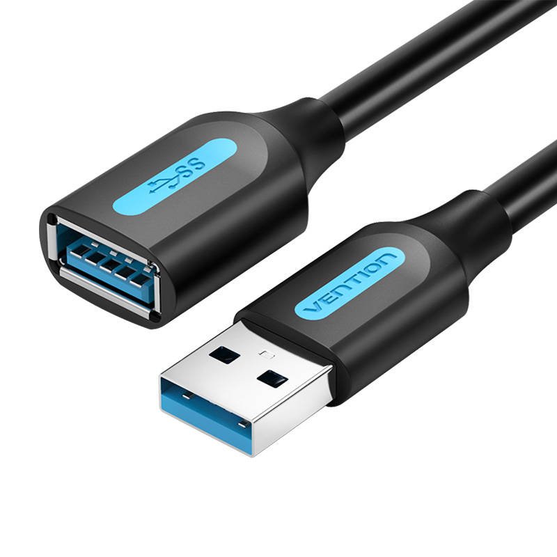 Kabelio prailgintuvas USB 3.0 A male-male Vention CBHBD 0,5 m (juodas)