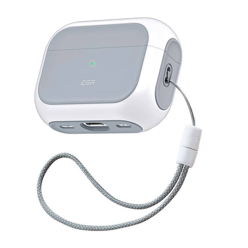 Dėklas ESR Orbit Hybrid, skirtas AirPods Pro, Magsafe (baltas)