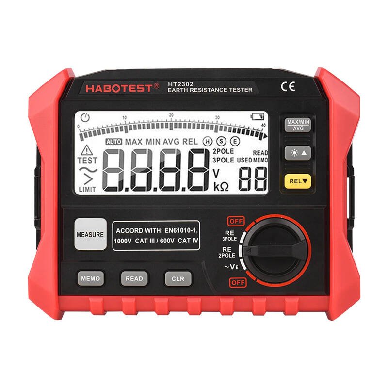 Skaitmeninis įžeminimo varžos testeris Habotest HT2302