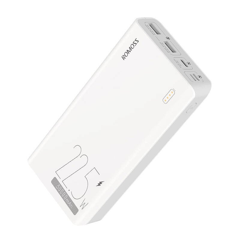 Išorinė baterija Romoss SENSE8F 30000mAh, 22.5W (baltas)