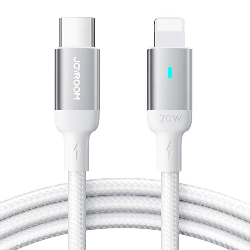 Joyroom S-CL020A10 (baltas) USB Lightning Type C 20W 2 m kabelis