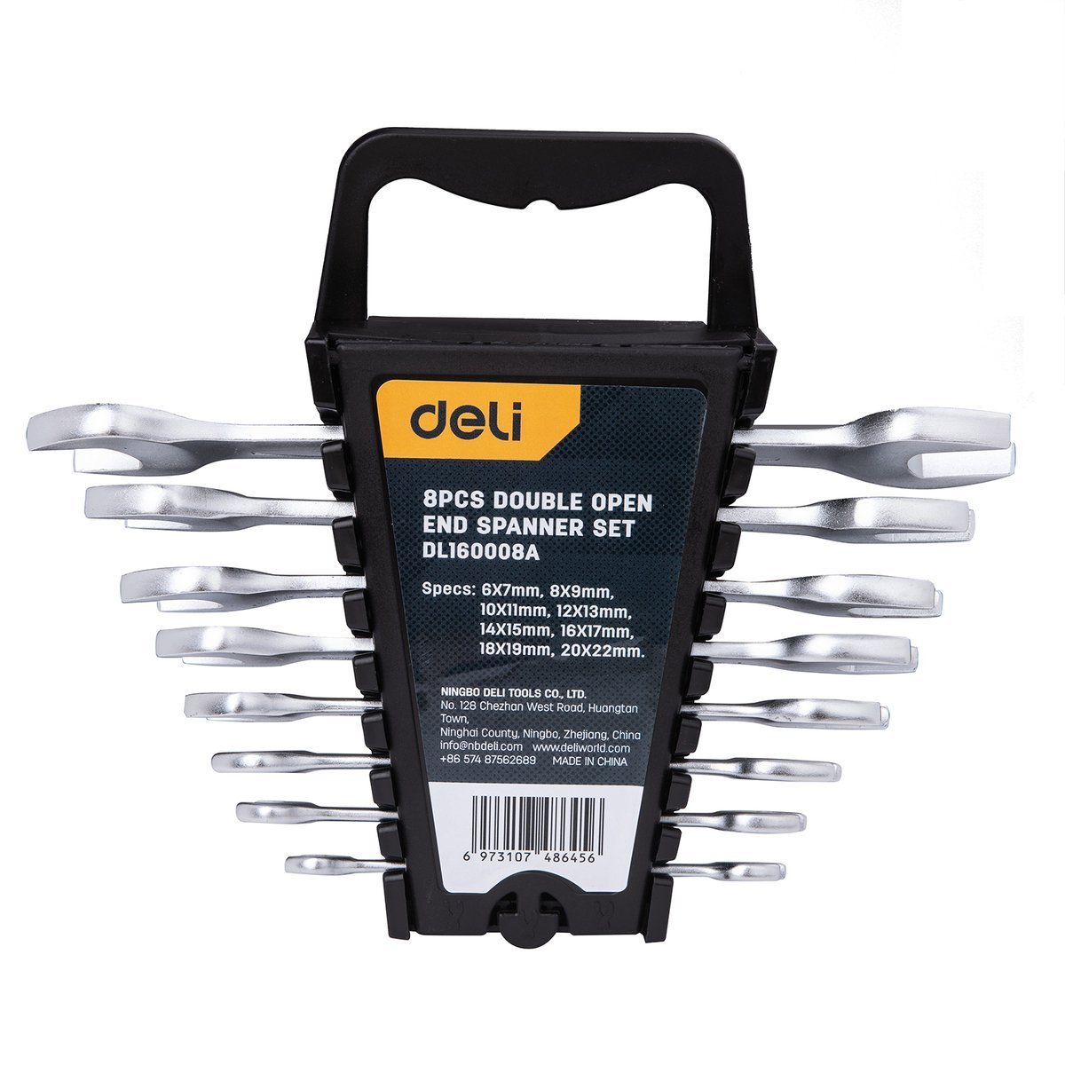 Dvigubų atvirų raktų rinkinys 8 vnt. Deli Tools EDL160008A
