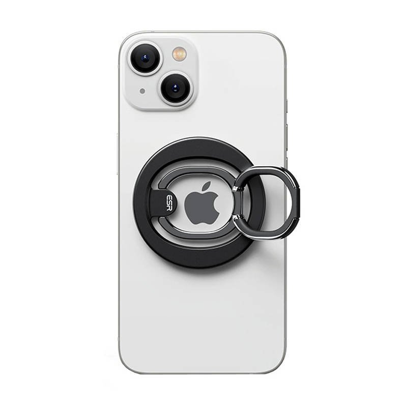 Išmaniųjų telefonų stovas ESR HaloLock Ring (juodas)
