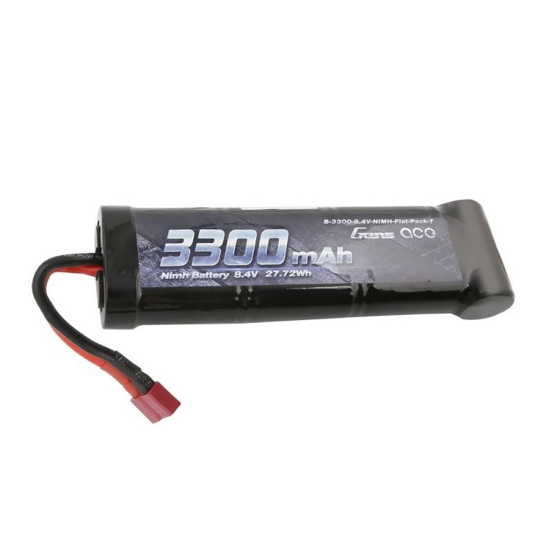 Akumuliatorius Gens Ace 3300mAh 8,4V NiMH Flat T Plug