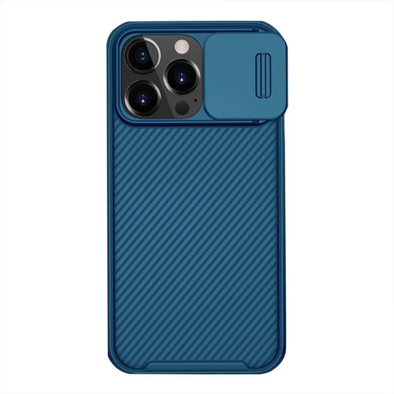 Dėklas Nillkin CamShield Pro, skirtas iPhone 13 Pro (mėlynas)