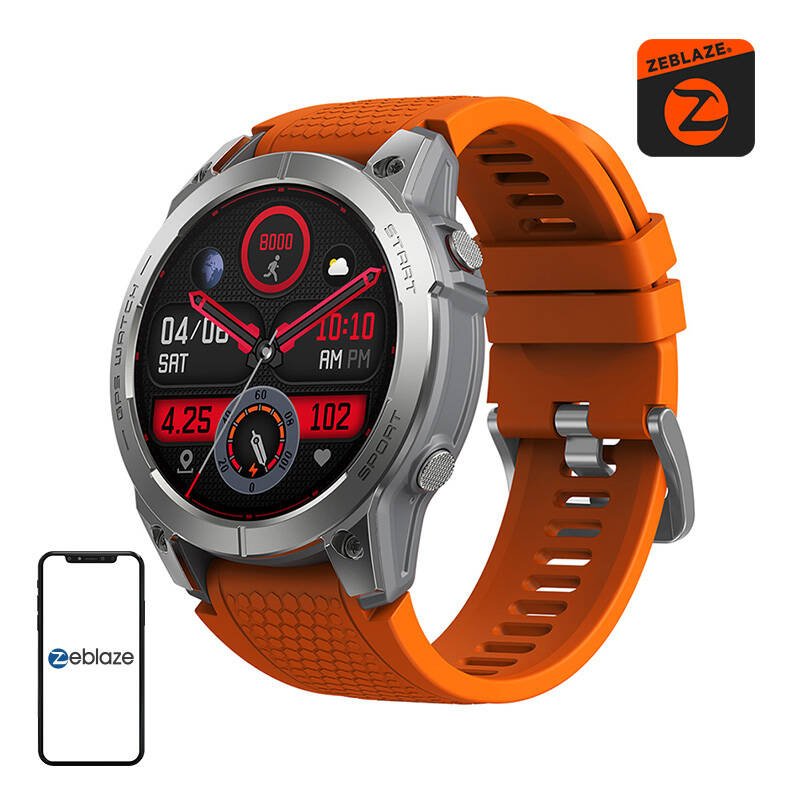 Išmanusis laikrodis Zeblaze Stratos 3 (oranžinis)