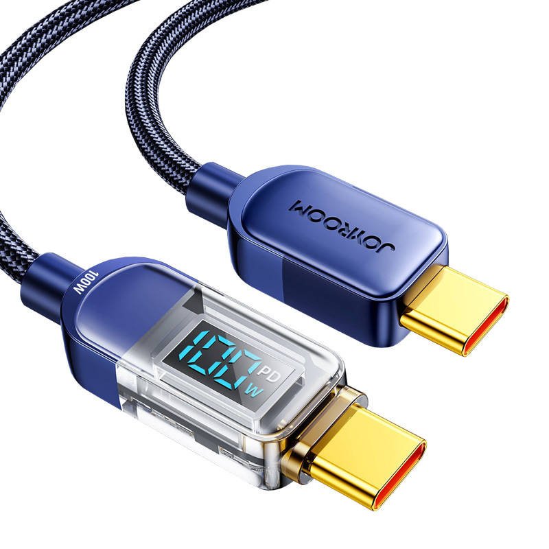 Kabelis iki USB-C 100W 1,2 m Joyroom S-CC100A4 (mėlynas)