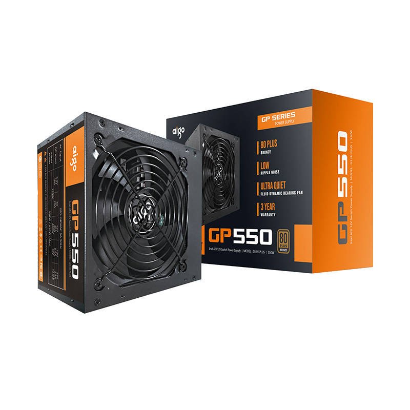 Kompiuterio maitinimo šaltinis Aigo GP550 80 Plus Bronze 650W (juodas)