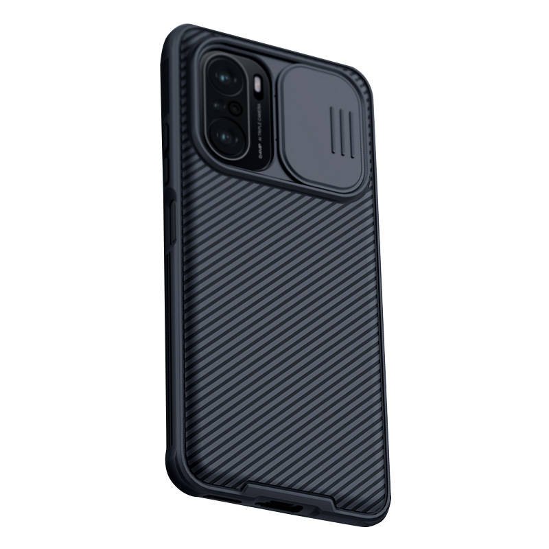 Dėklas Nillkin CamShield, skirtas Xiaomi Redmi K40 / Pro / Pro+ / Mi 11i / Poco F3 / 11X / 11X Pro (juodas)