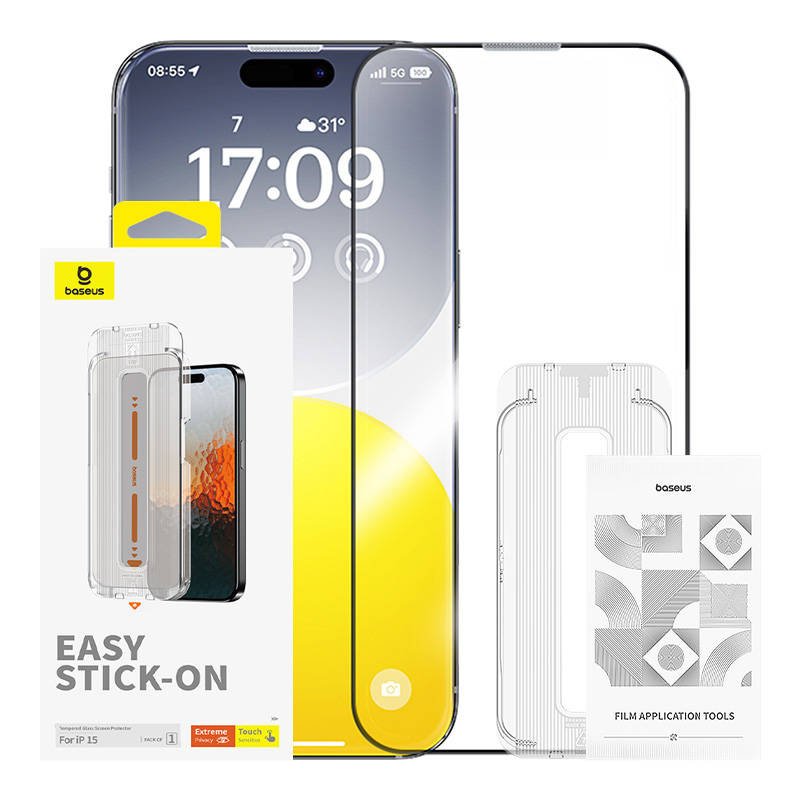Apsauga nuo privatumo Apsauginis grūdintas stiklas Sapphire iPhone 15