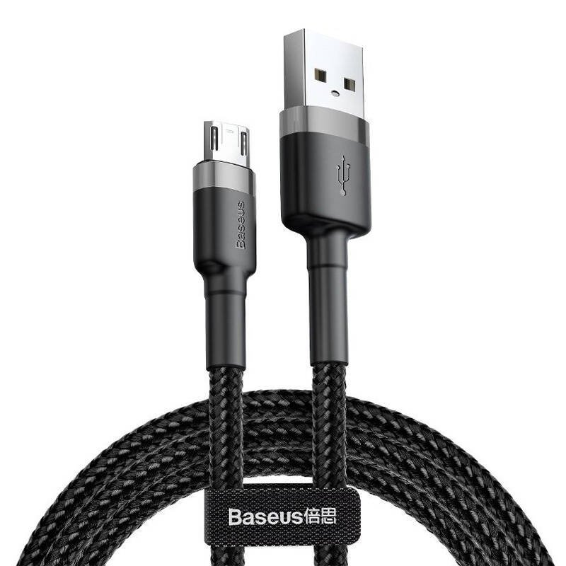 Baseus Cafule Micro USB kabelis 1,5A 2 m (pilkas + juodas)