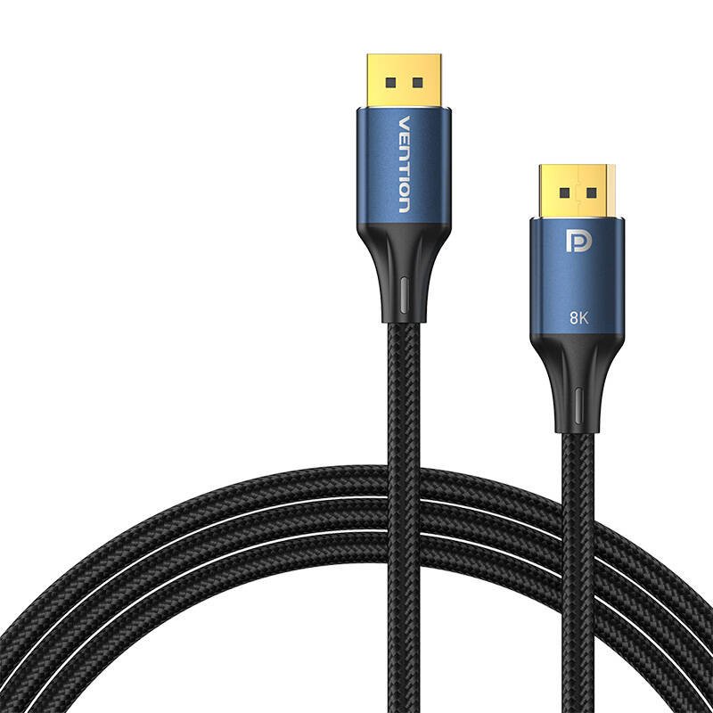 DisplayPort 1.4 kabelis Vention HCELF 1m, 8K 60Hz/ 4K 120Hz (mėlynas)