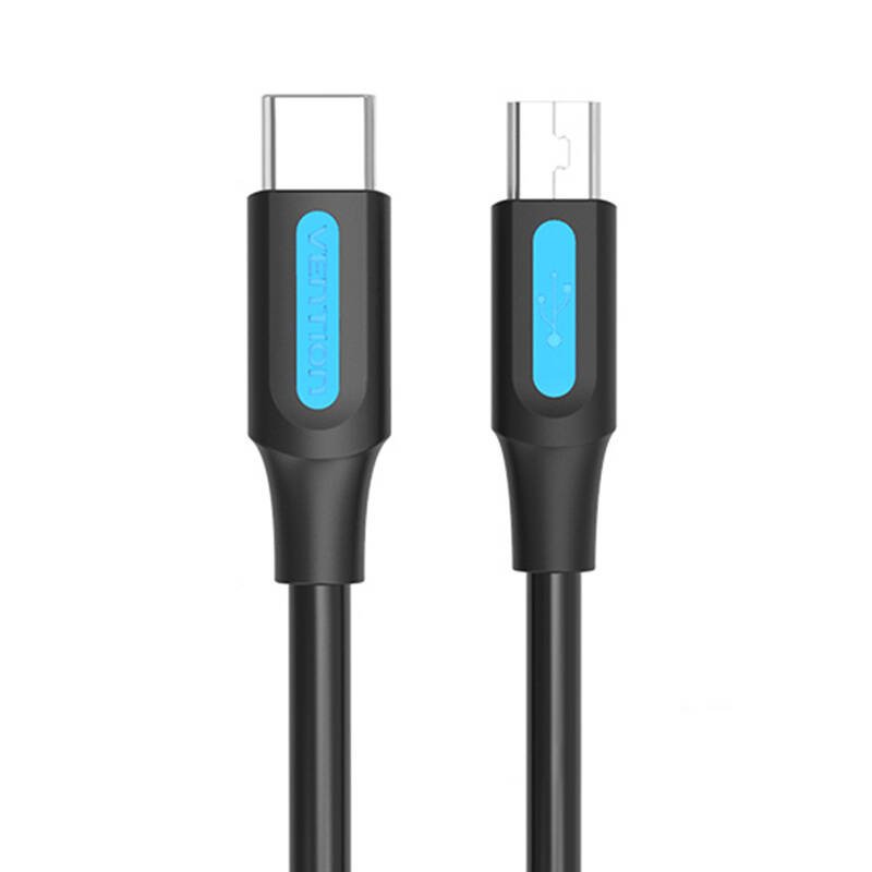 USB-C 2.0-Mini-B laidas Vention COWBF 2A 1 m juodas
