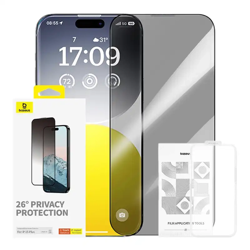 Privatumo apsauga Apsauginis grūdintas stiklas Diamond iPhone 15 Plus