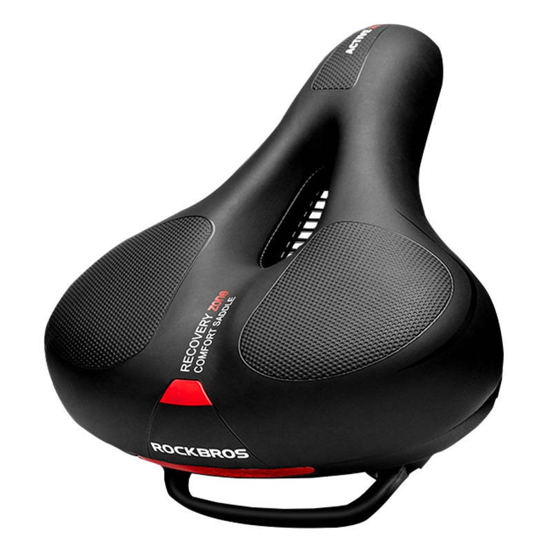 Dviračio sėdynė Rockbros AQ-6090R (juoda-raudona)