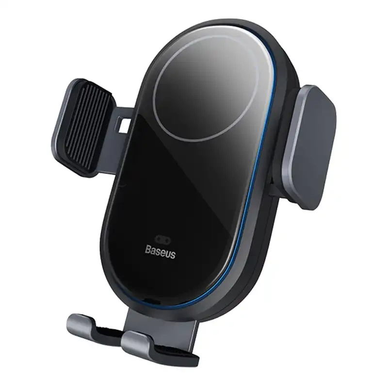 Automobilio laikiklis su indukcinio įkrovimo Baseus LightChaser (juodas)