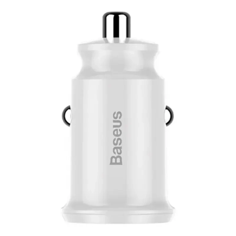 Baseus Grain automobilinis įkroviklis 2x USB 5V 3,1A (baltas)