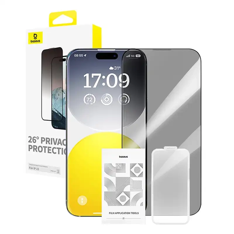 Privatumo apsauga Apsauginis grūdintas stiklas Diamond iPhone 15