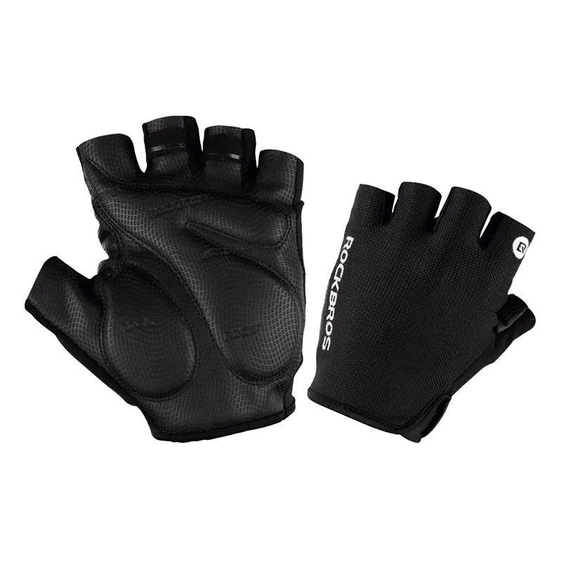 Dviračio pusiau pirštinės Rockbros S106BK-M dydis: M (juodos)