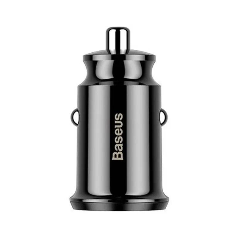 Automobilinis įkroviklis Baseus Grain 2x USB 5V 3.1A (juodas)