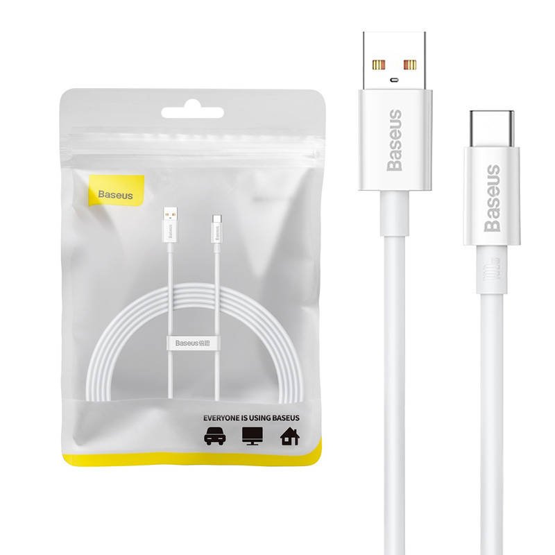 Kabelis USB do USB-C Baseus Superior 100W 2 m (baltas)