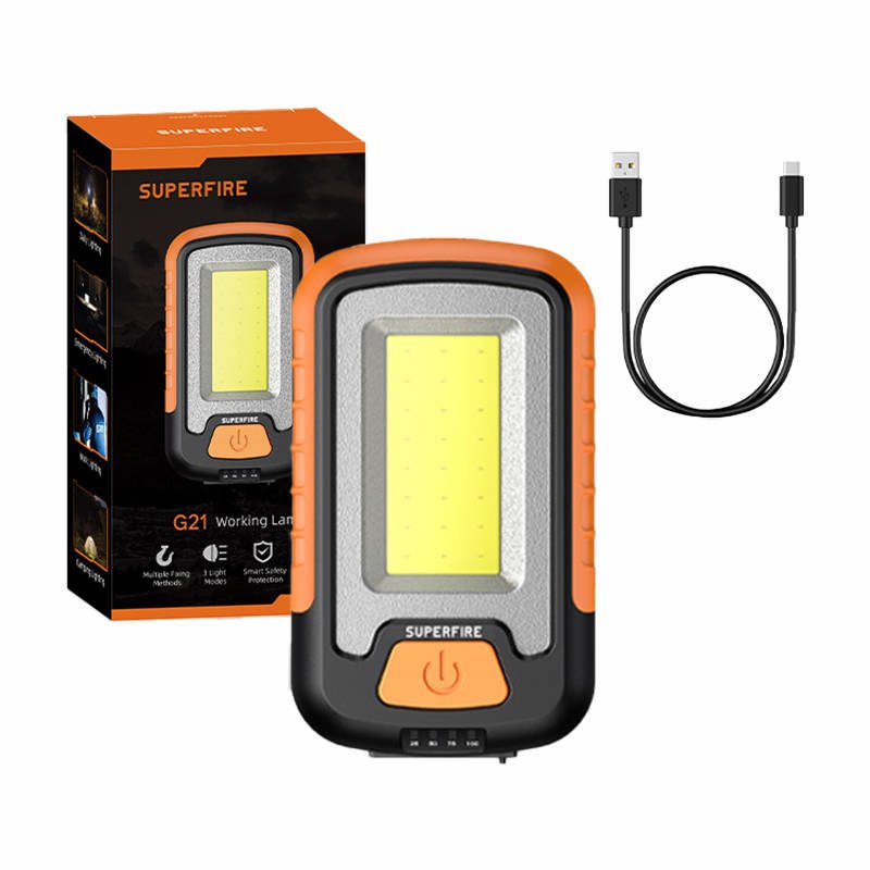 Dirbtuvėms skirtas žibintuvėlis Superfire G21, 650 lm, USB