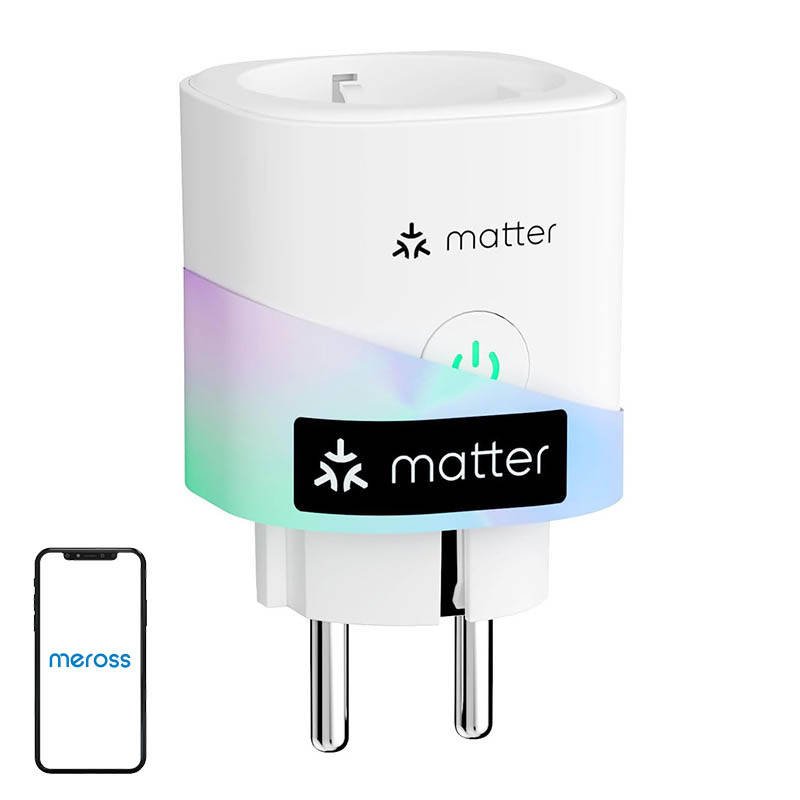 Išmanusis kištukas MEROSS MSS315MA-EU su energijos matuokliu (Matter)