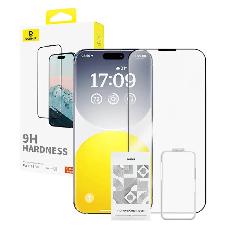 Diamond Tempered Glass Baseus 0,3 mm, skirtas iPhone 15Pro
