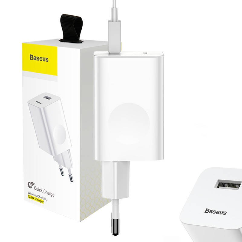 Baseus greitasis įkroviklis USB 3.0 - baltas
