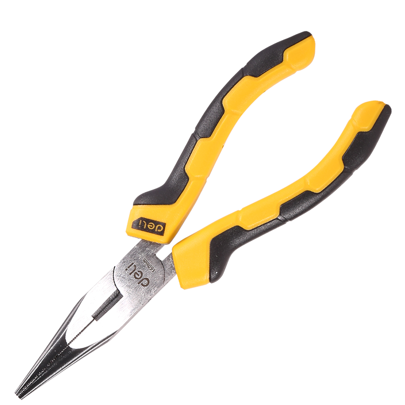 Ilgos replės 6” Deli Tools EDL2106 (geltonos)