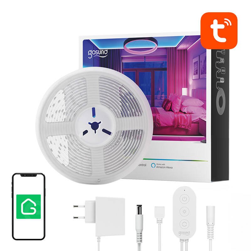 Išmanioji WiFi RGB LED juosta Gosund SL2 (5 m), Tuya