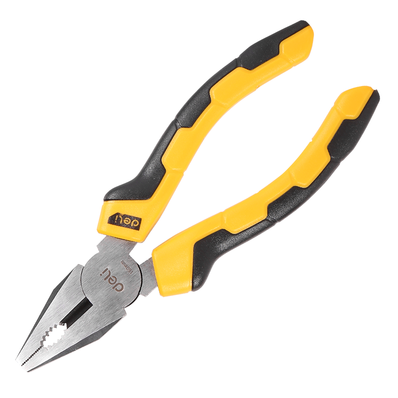 Universalios replės 6” Deli Tools EDL2006 (geltonos)