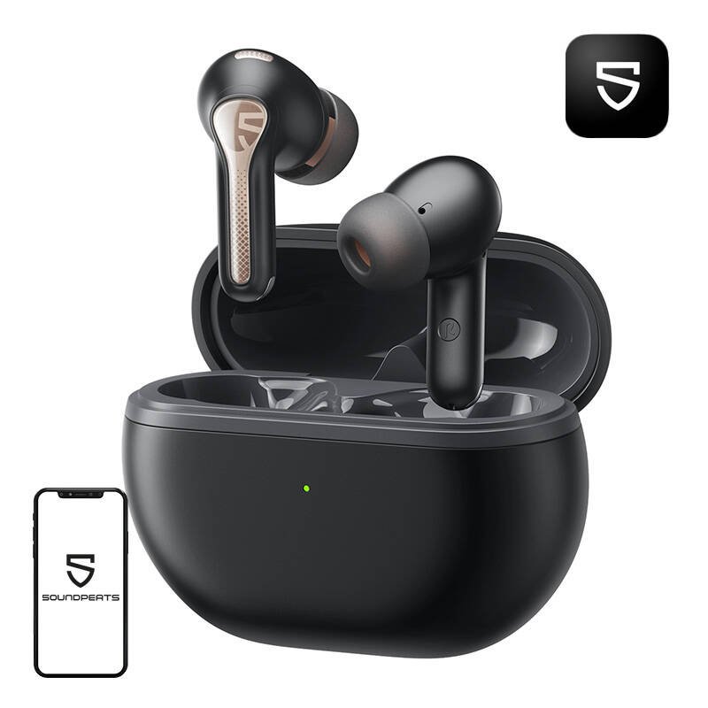 Ausinės Soundpeats Capsule3 PRO, ANC (juodos spalvos)