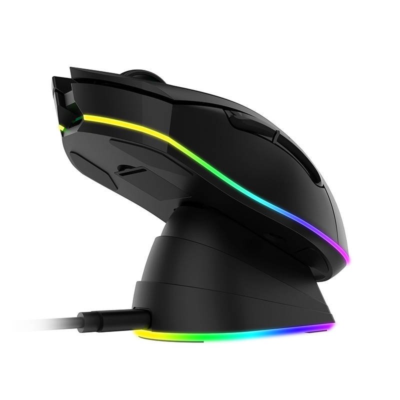 Belaidė žaidimų pelė su prijungimo stotele Dareu EM901X 2.4G (juoda)