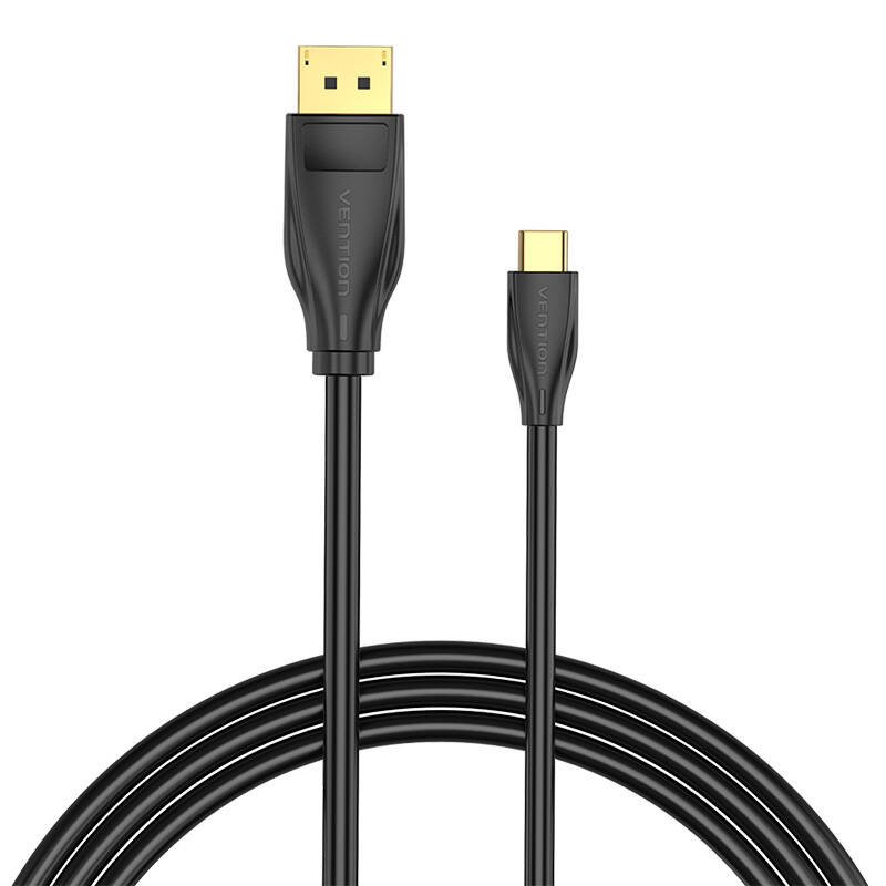 USB-C į DisplayPort 1.4 kabelis Vention CGYBG, 1,5m, 8K 60Hz / 4K 120Hz (Juodas)