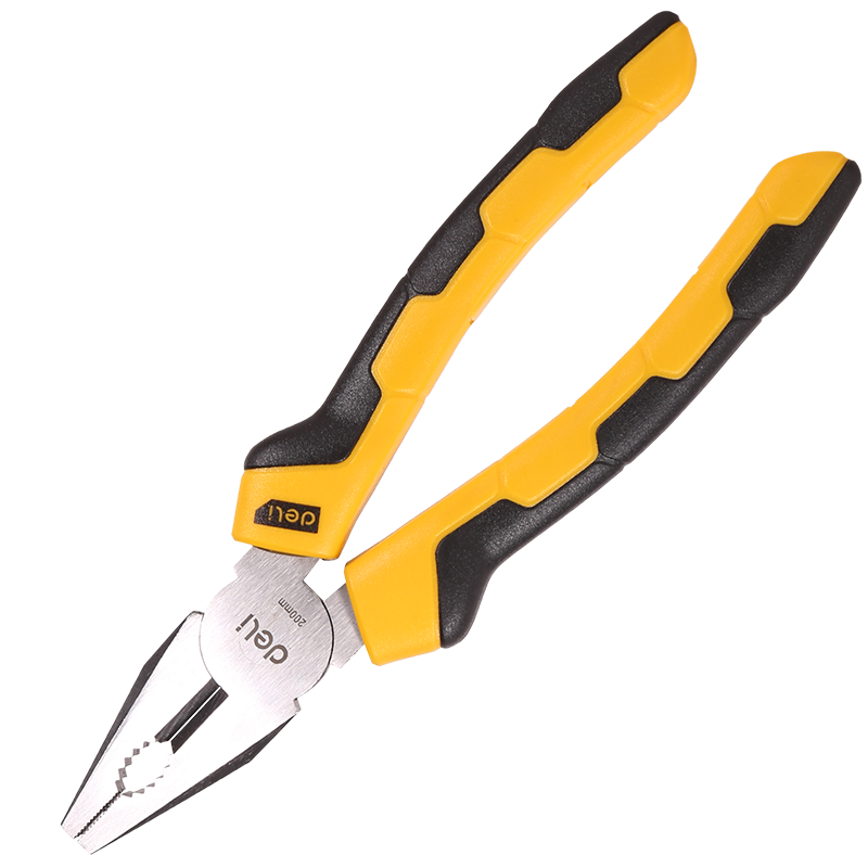 Universalios replės 8” Deli Tools EDL2008 (geltonos)