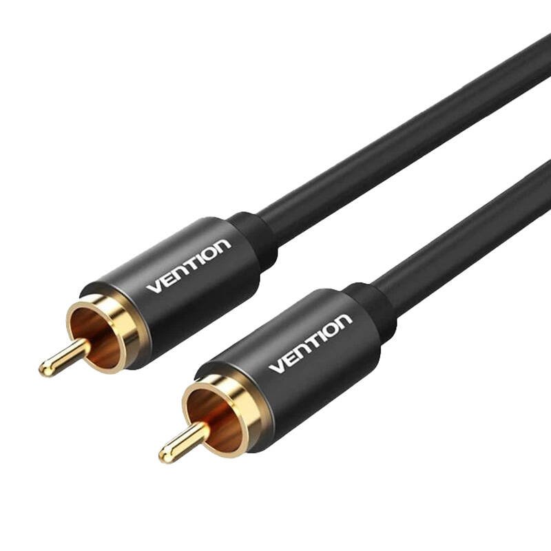 Garso kabelis RCA Vention VAB-R09-B100 1m juodas metalinis