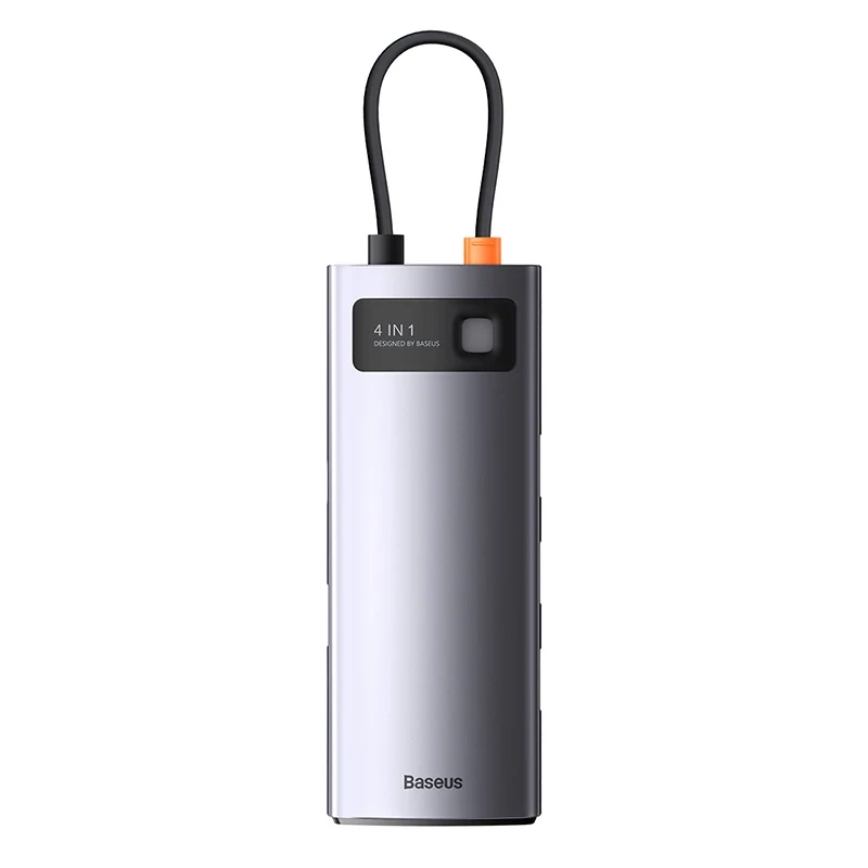 Hub 4in1 Baseus Metal Gleam Series, USB-C į 4x USB 3.0