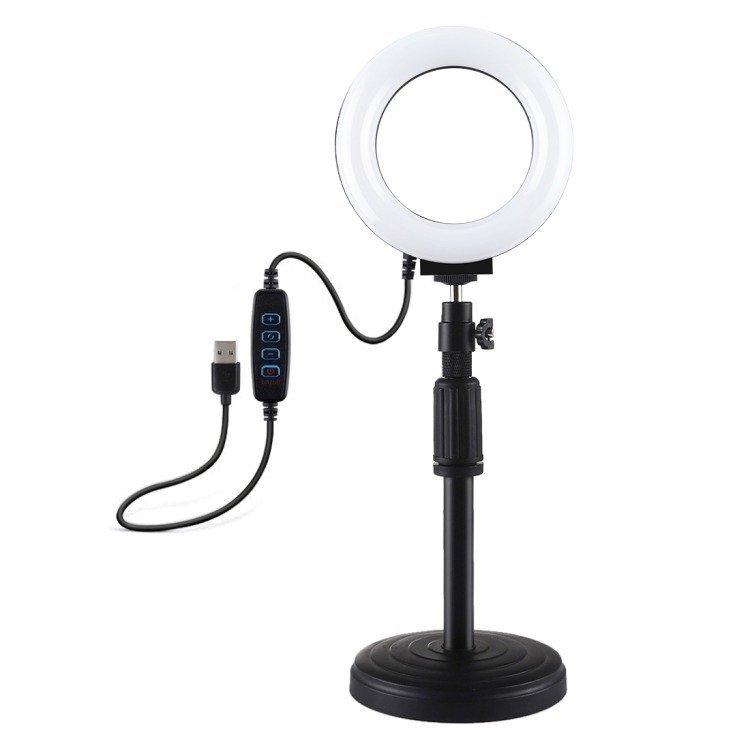 Žiedinė LED lempa Puluz su reguliuojama baze PU391