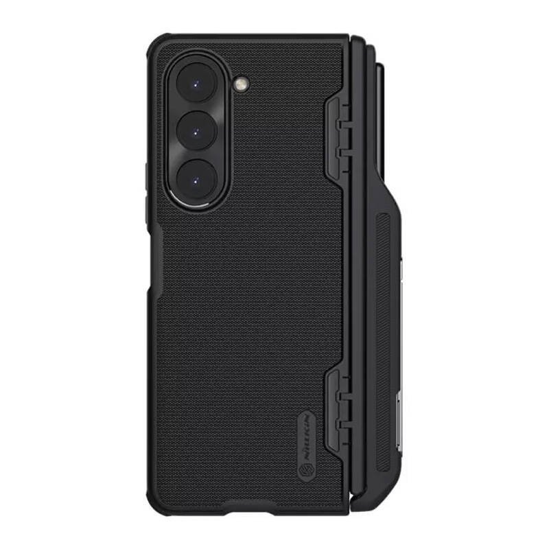 Nillkin Super Frosted Shield sulankstomo rašiklio dėklas, skirtas Samsung Galaxy Z Fold 5 (juodas)