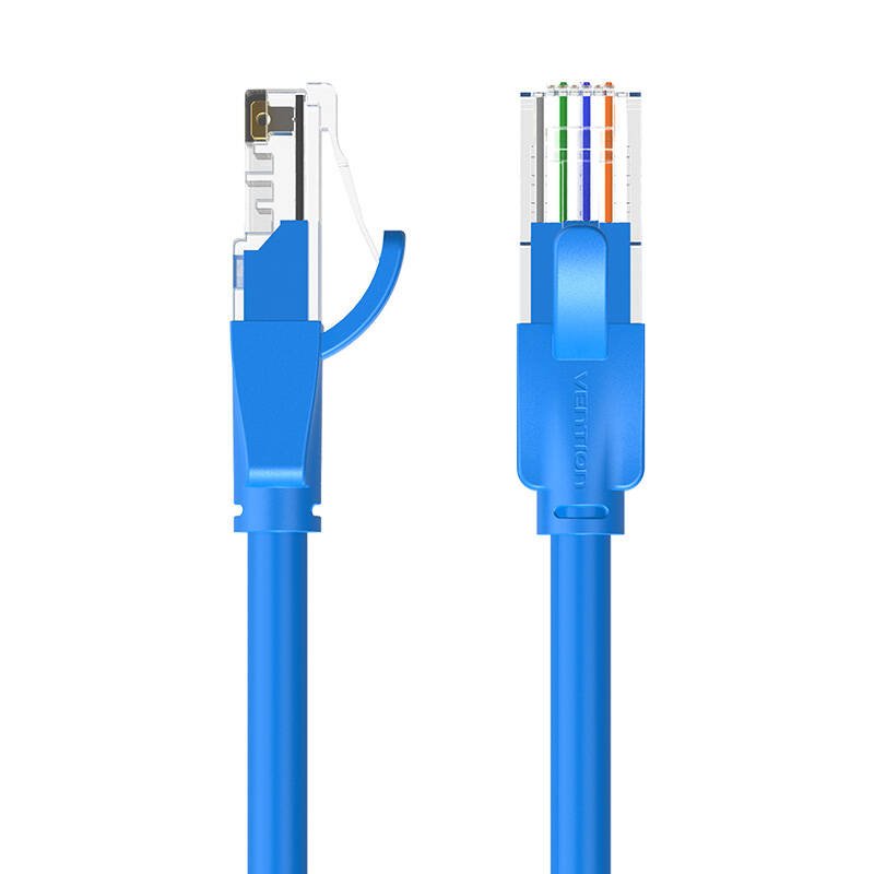 Tinklo kabelis UTP CAT6 Vention IBELD RJ45 Ethernet 1000Mbps 0,5m mėlynas