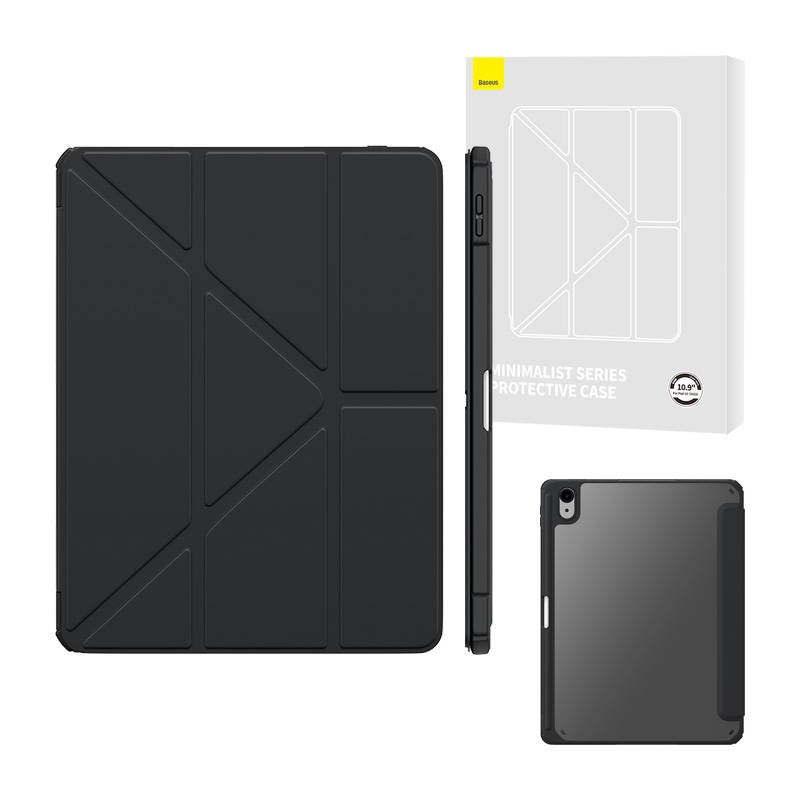 Baseus Minimalist Series IPad 10 10,9 apsauginis dėklas (juodas)