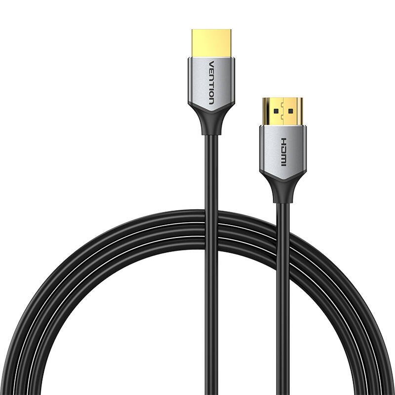 Ultra plonas HDMI kabelis Vention ALEHI 3m 4K 60Hz (Pilkas)