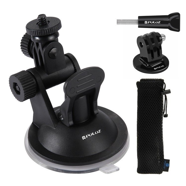 Stiklinis automobilio laikiklis Puluz GOPRO Hero, DJI Osmo Action PU51