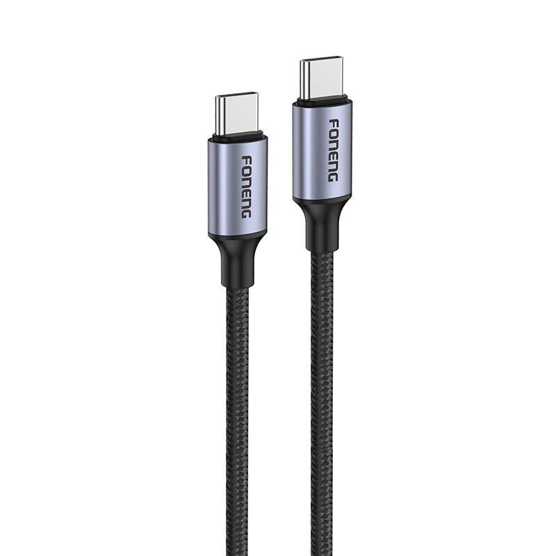 USB-C kabelis į USB-C Foneng X95 1,2 m 60 W (pilkas)