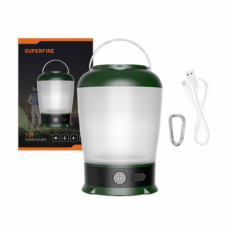 Stovyklavimo lempa Superfire T31, 320 lm, USB